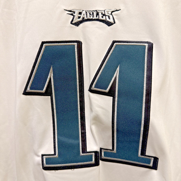 Nike NFL #11 Wentz Philadelphia Eagles White Players Jersey On Field Size XL NWT - Picture 5 of 13